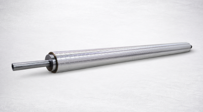 Galvanized steel roller for aluminium extrusion run-out table